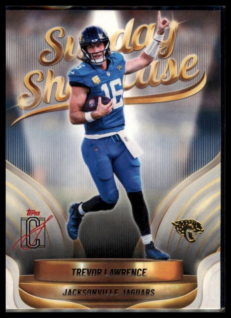2025 Topps Signature Class #SS-19 Trevor Lawrence Sunday Showcase Teal #/225