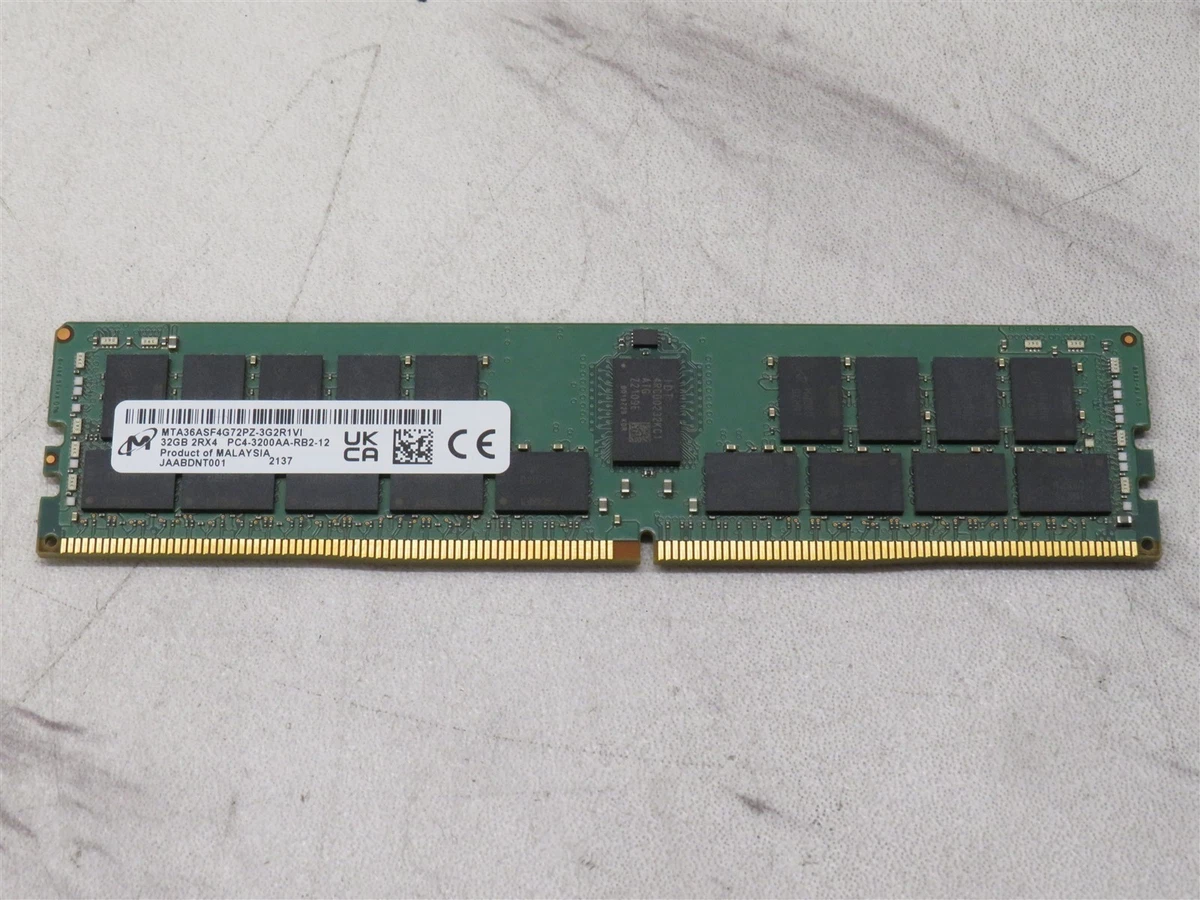 Micron DDR4 SDRAM 32 GB Total Capacity Memory (RAM) for sale | eBay