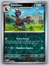 Zweilous 139/193 Reverse Holo Paldea Evolved Pokemon Card - NM