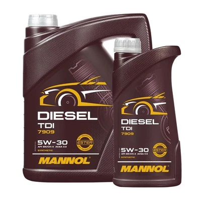 MANNOL Huile Moteur Diesel TDI 5W-30, VW 501 01/502 00/503 01, 6 L - Photo 1/4