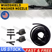 Universal Car Windshield Wiper Washer Squirter Nozzle Spray Jet Kit Fluid Hose A