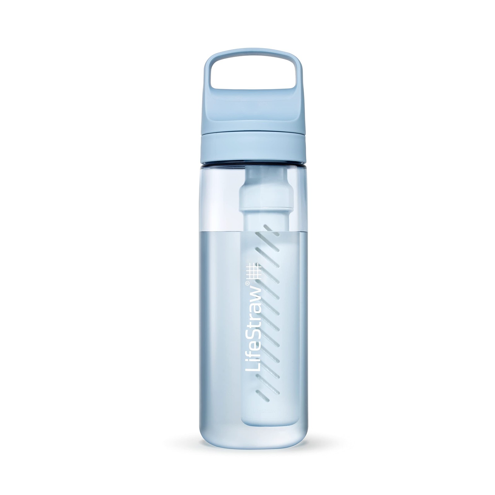 LifeStraw Go Series Water Filter Bottle Icelandic Blue Chlor