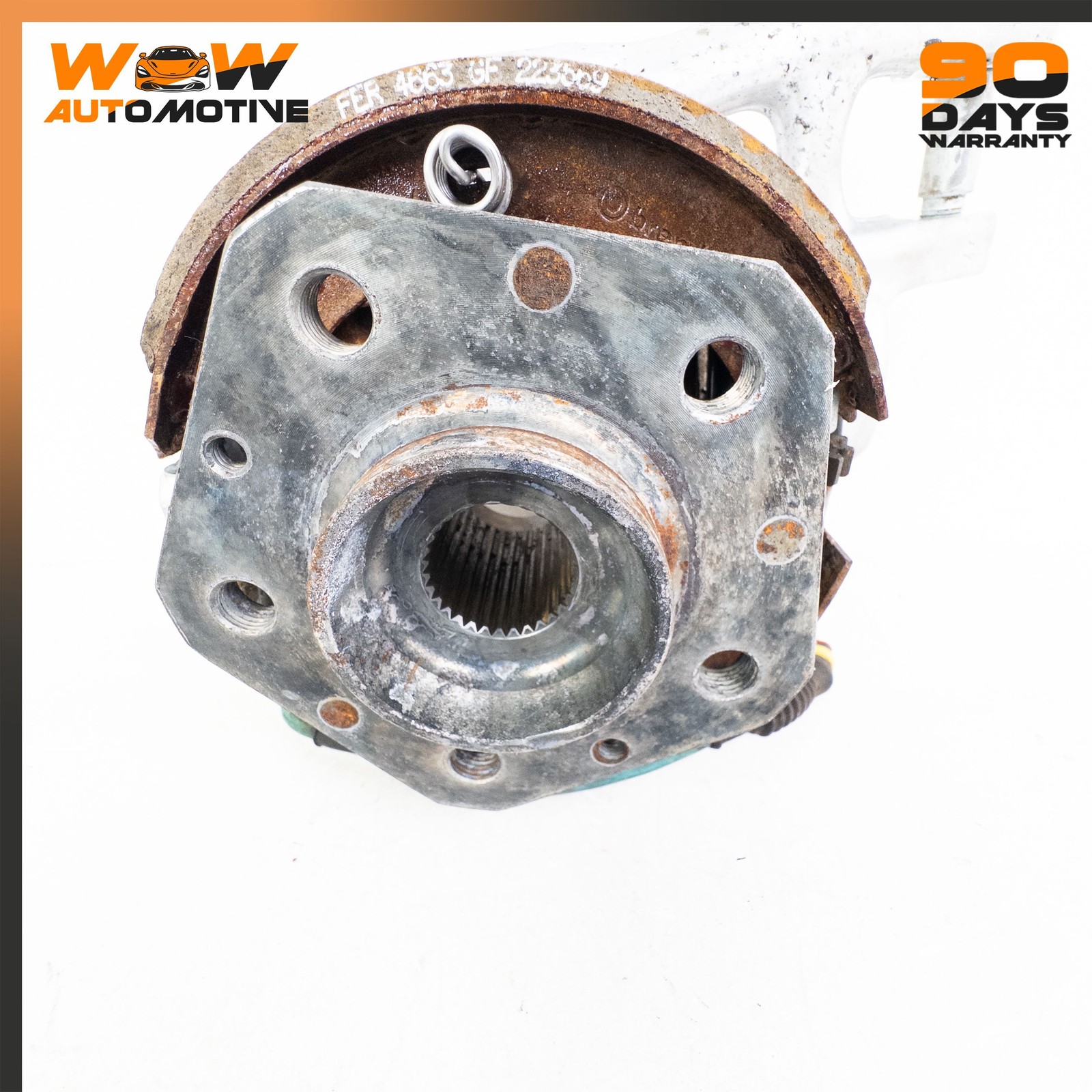 08-19 MASERATI GRANTURISMO REAR LEFT DRIVER SIDE SPINDLE KNUCKLE HUB OEM