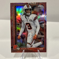 2025 Topps Chrome Football - Jerry Jeudy Football Leather Refractor #68