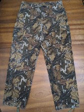 VTG Mossy Oak Fall Foliage Pants XL 38x34 Cargo Chamois USA Hunting Adjust. READ