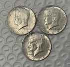 (Lot of 3)1964 D Kennedy Half Dollar 90% Silver