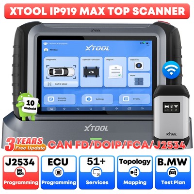 XTOOL IP919 MAX OBD2 Scanner J2534 ECU Programmierung Schlüsselprogrammierer FCA