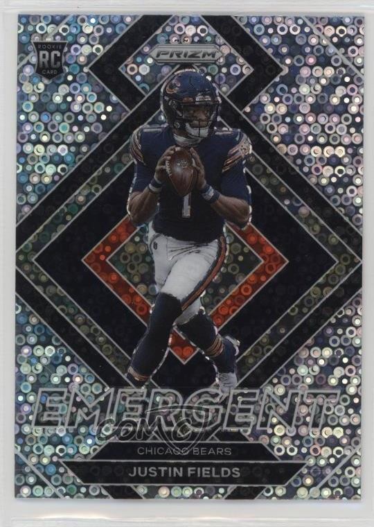 2021 Panini Prizm Emergent No Huddle Prizm Justin Fields #E-4 Rookie RC