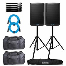 Alto Pro TS415 15" 2-Way Powered Active DJ PA Speaker w Bluetooth Pair  Stands