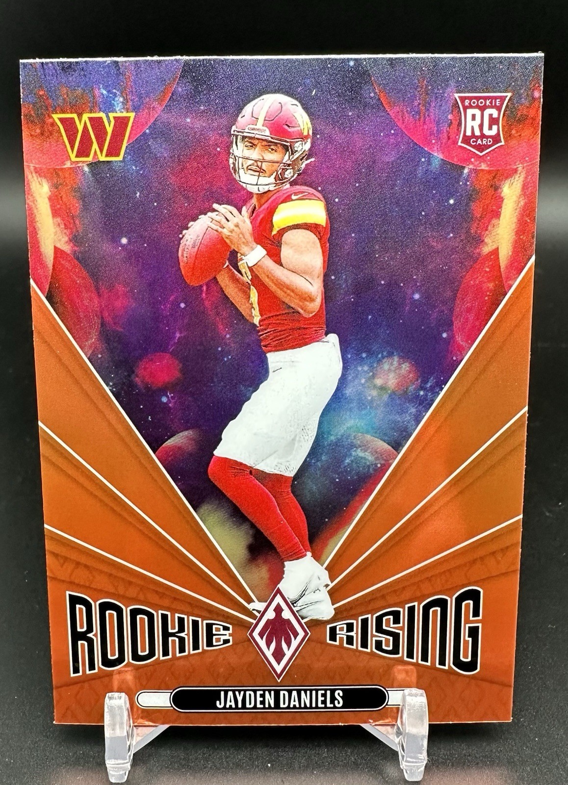 2024 Phoenix - Rookie Rising ORANGE Jayden Daniels #RR-JDS (RC) SP Commanders QB