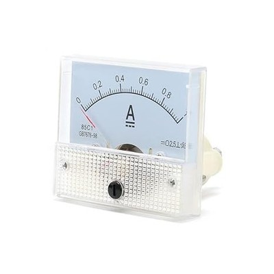 85C1 Pointer Ammeter DC 1A 85C1 Circuit Testing Charging Battery  Color: DC 1A