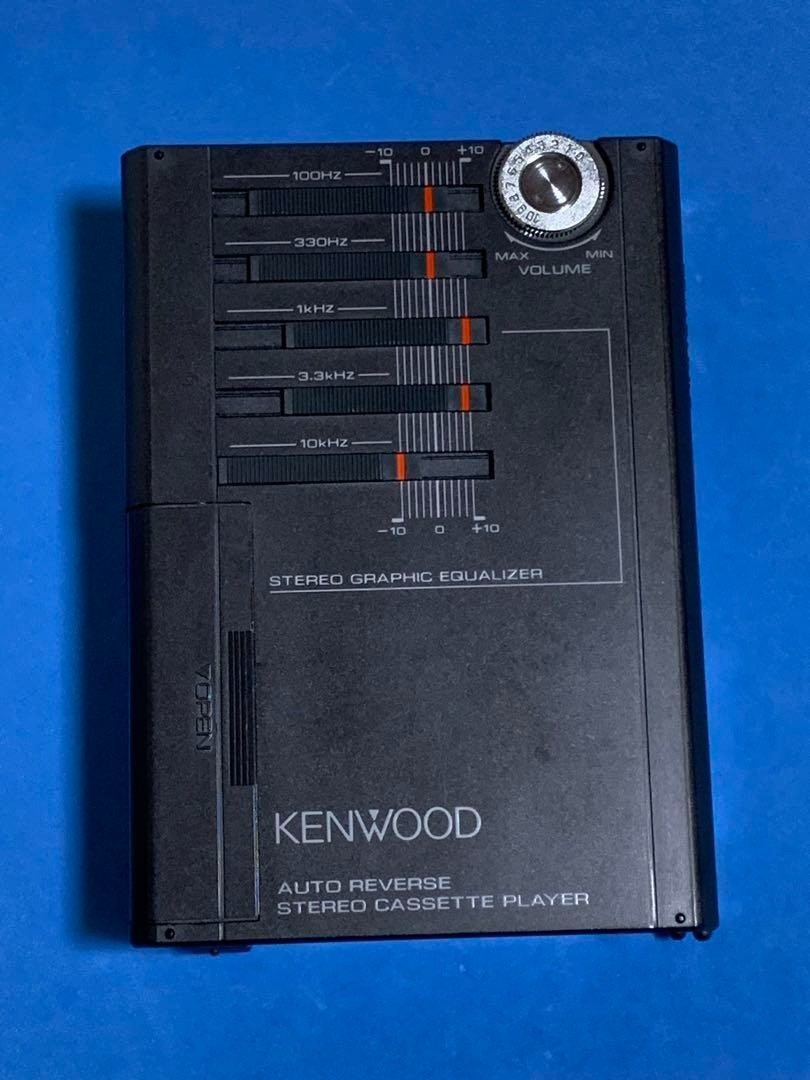 KENWOOD CP-G5 Auto Reverse Stereo Cassette Player Tested Working