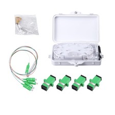 4 Core Fiber Optical Terminal Box Distribution Enclosure FTTH SC/APC Splitter