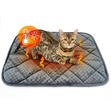 ARGOPET Self Warming Cat Bed 20"x16" Self Heating Cat Mat Warm Thermal Pet ...