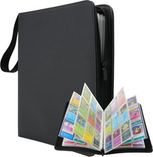 Raccoglitore Carte 9 Tasche Con Cerniera - 50 Fogli per 900 Carte – Album Grande