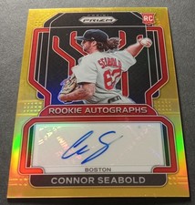2022 Panini Prizm #RA-CO Connor Seabold Gold Prizm Auto Rookie RC 9/10-MINT