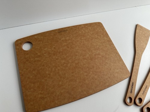 Epicurean Spoon Wood Fibre Stirring Mixing Natural chopping board utensils New - Picture 5 of 6