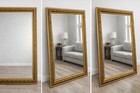 Stanley Monarch 24x36 Gold Wood Framed Beveled Traditional Wall Mirror — photo 4
