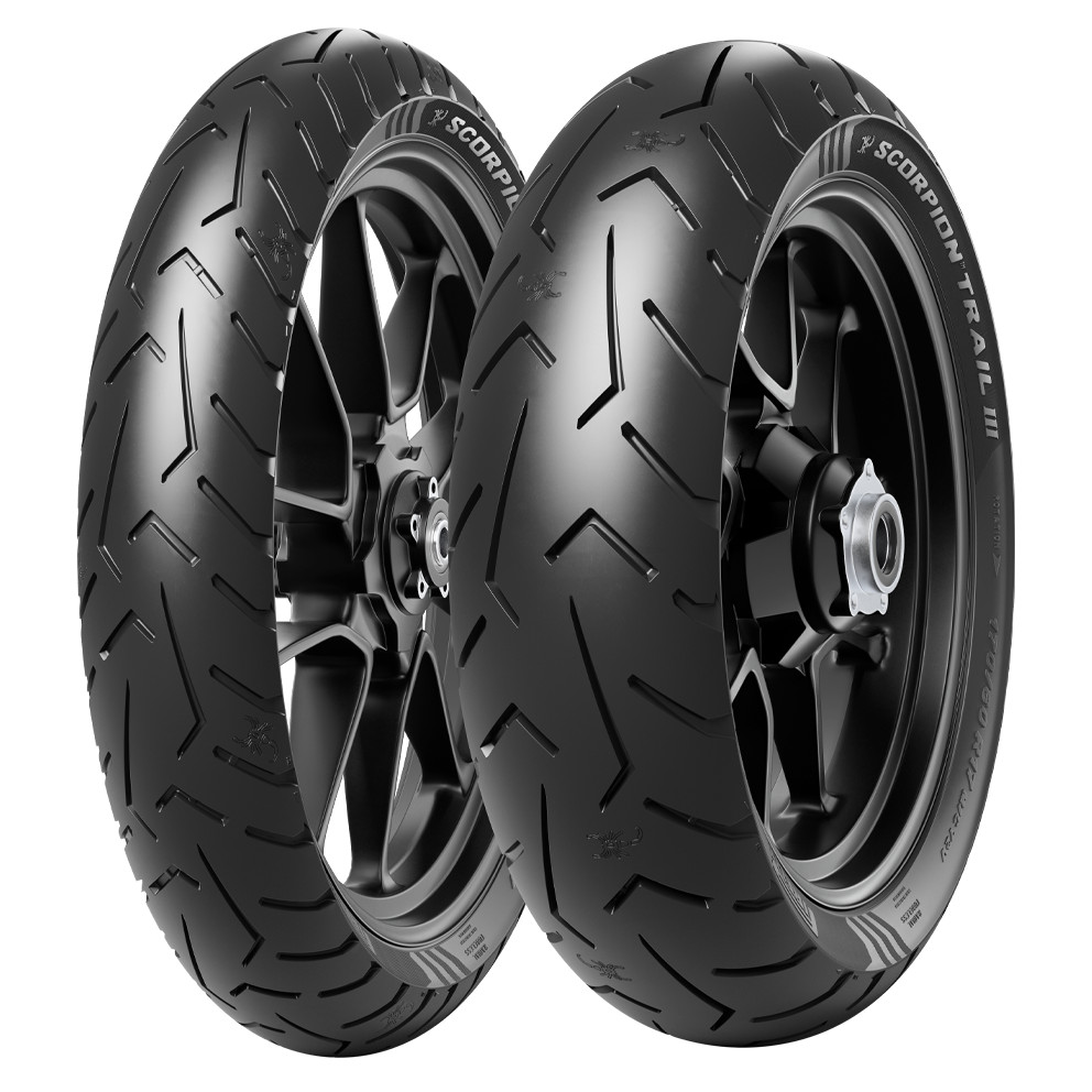 COPPIA GOMME PIRELLI 100/90-19 57V + 170/60-17 (72W) SCORPION TRAIL 3 - Immagine 5