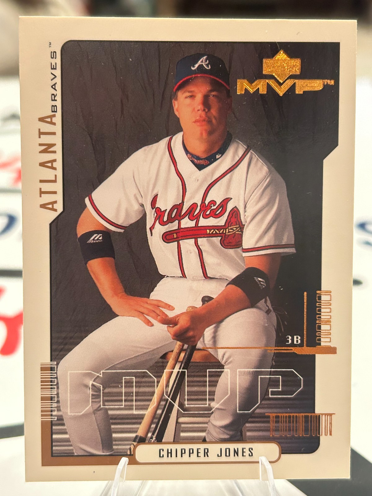 Chipper Jones 2000 Upper Deck MVP #22! 2 Card Min! See Desc!