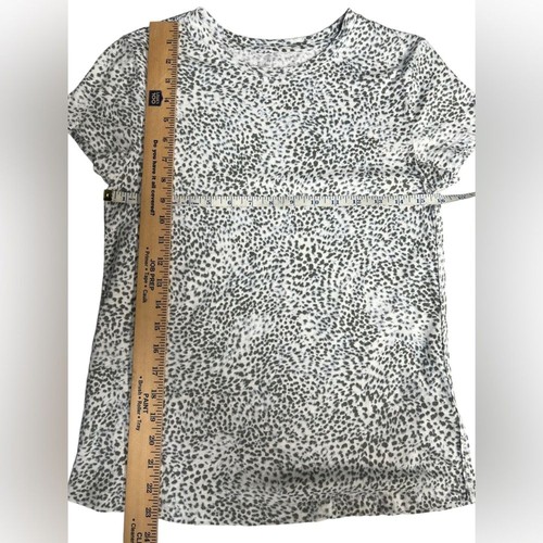 Athleta Organic Daily Animal Print Short Sleeve Crew Neck Light weight tee xs - Picture 6 of 6