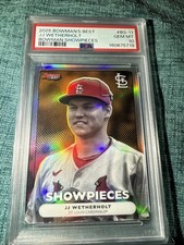 2025 Bowman's Best JJ Wetherholt Showpieces PSA 10 GM - POP 1 - Cardinals