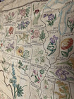 Vintage US  State Flower Map 1938  Embroidered Linen For completion — photo 10