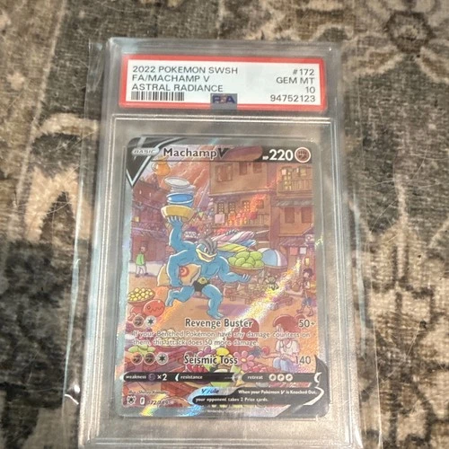 PSA 10 Machamp V 172/189 Astral Radiance Full Art Ultra Rare Pokémon Card