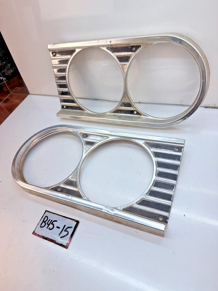 Пара отделочных ободков фар для CHEVROLET 1964 Chevelle El Camino B45-15 от оригинального производителя - Изображение 3 из 4