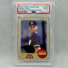 2019 Topps Transcendent Derek Jeter Vip Party Through The Years #DJTY-1968 /100