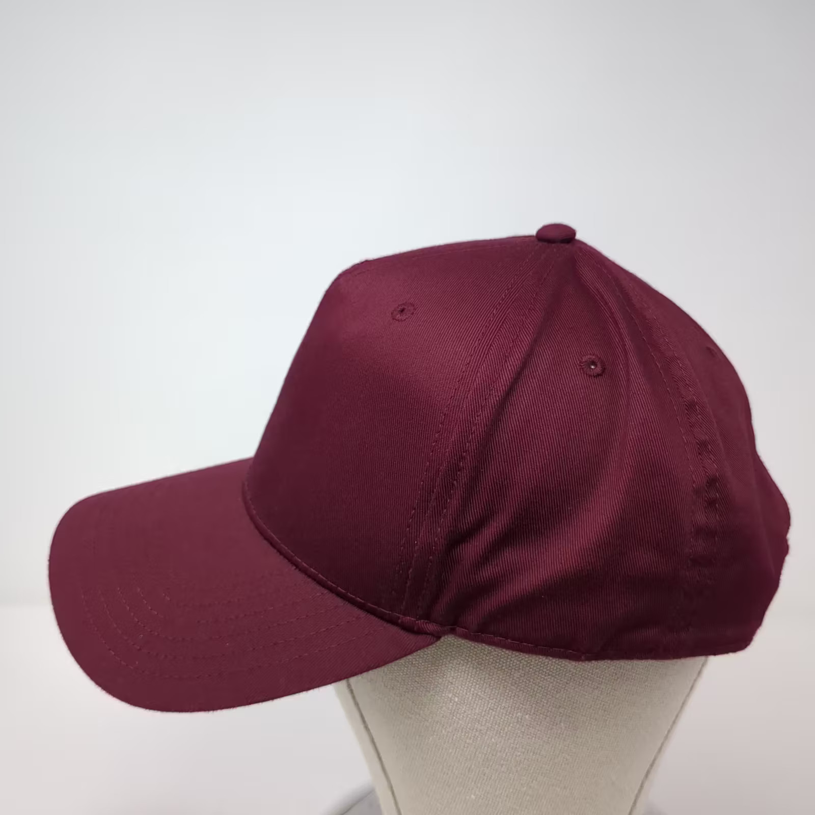 OTTO Snapback Red Hat One Size Solid Plain Blank … - image 3