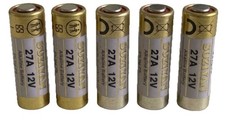 5x 12V 27A Alkaline Battery GP27A MN27 A27 V27GA EL812 EL-812 CA22 27AE L828F