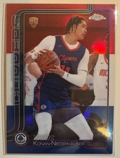 Topps Chrome 2025-26 Basketball RWB Refractor Yanic Konan-Neiderhauser No.280