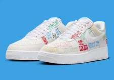Nike Air Force 1 Low World Tour Blanco Tenis II1549-100 Hombres Talla NUEVO
