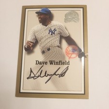 2000 FLEER GREATS OF THE GAME DAVE WINFIELD AUTOGRAPH SHORT PRINT