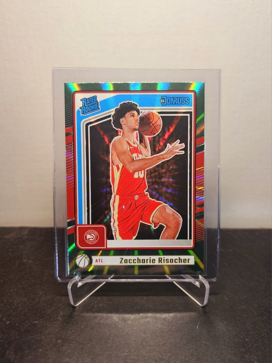 ZACCHARIE RISACHER 2024-25 Donruss 🏀 Rated Rookie GREEN LASER