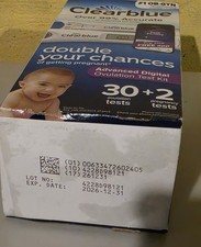 Clearblue Advanced Digital 30 Ovulation Tests  2 Pregnancy Tests Kit 12/26 NEW