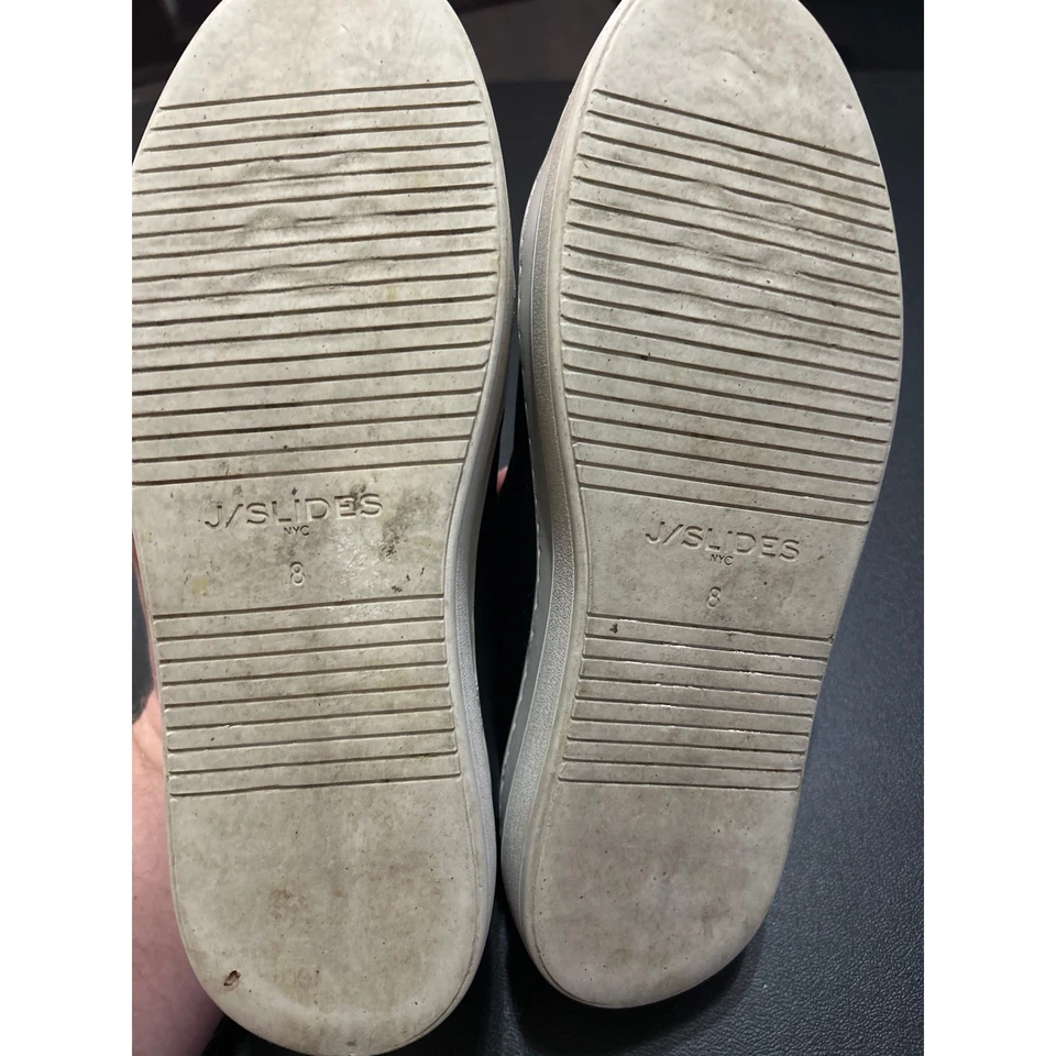 Zapatillas deportivas sin cordones de cuero negras con plataforma informales cómodas para caminar Foto 4 de 4