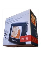 Brookstone Mini Digital Photo Keychain- Portable LED Display-Compact Viewer NIB