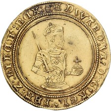 Kingdom of England, Edward VI, Sovereign, 1551-1553, London, Gold, S+