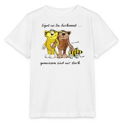 Janosch Bär Tigerente Tiger Gemeinsam Stark Stanley/Stella Kinder T-Shirt