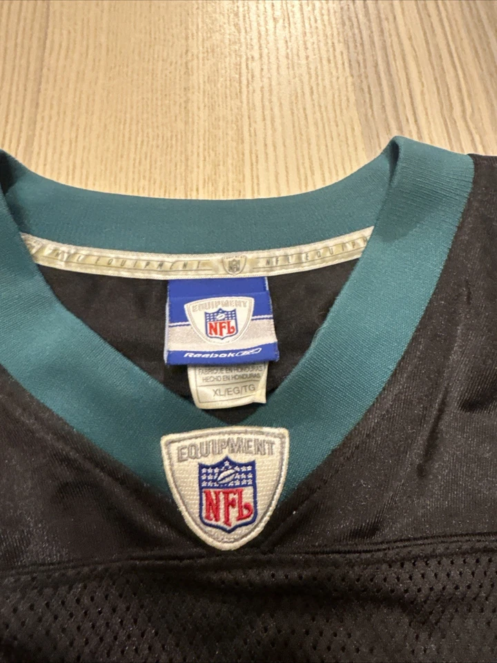 锐步 On Field Donovan McNabb 费城老鹰队球衣 男式 XL 黑色 NFL — 第 4/4 张图片