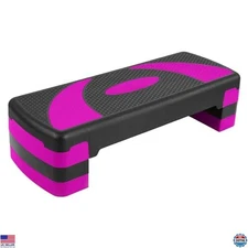 BalanceFrom Aerobic Step Platform with Elevation Risers - Home & Gym Stepper