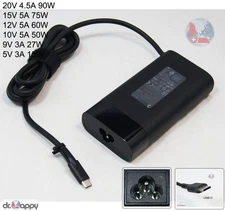 90W USB-C Type C Adapter Charger for HP Spectre L45440-001 TPN-LA26 904144-850