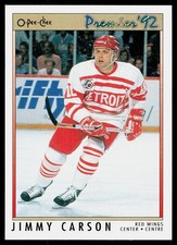 1991-92 O-Pee-Chee Premier Jimmy Carson #167 Detroit Red Wings