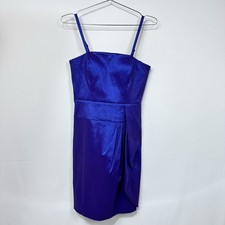 Calvin Klein Purple/Blue Iridescent Fitted Sheath Cocktail Dress Size 4