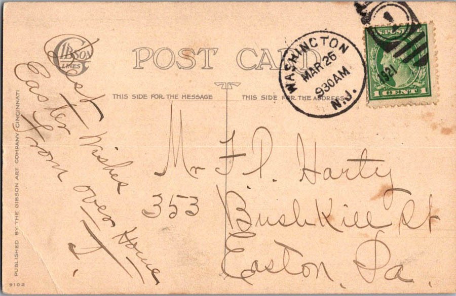 Bunny Rabbit featured on Cute Vintage Easter Postcard d/13 AX5303 | eBay