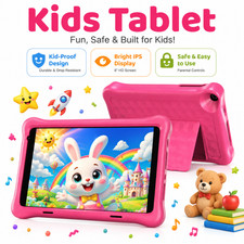 Kids Tablet 8",Android 12 Tablet for Kids,Touchscreen 2GB 32GB Shockproof