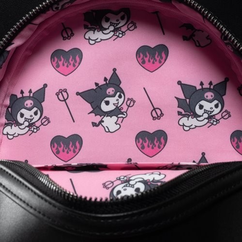Sanrio Kuromi Devilish Winged Mini-Backpack - Entertainment Earth Exclusive Sanrio Kuromi Devilish Winged Mini-Backpack - Entertainment  main image 4