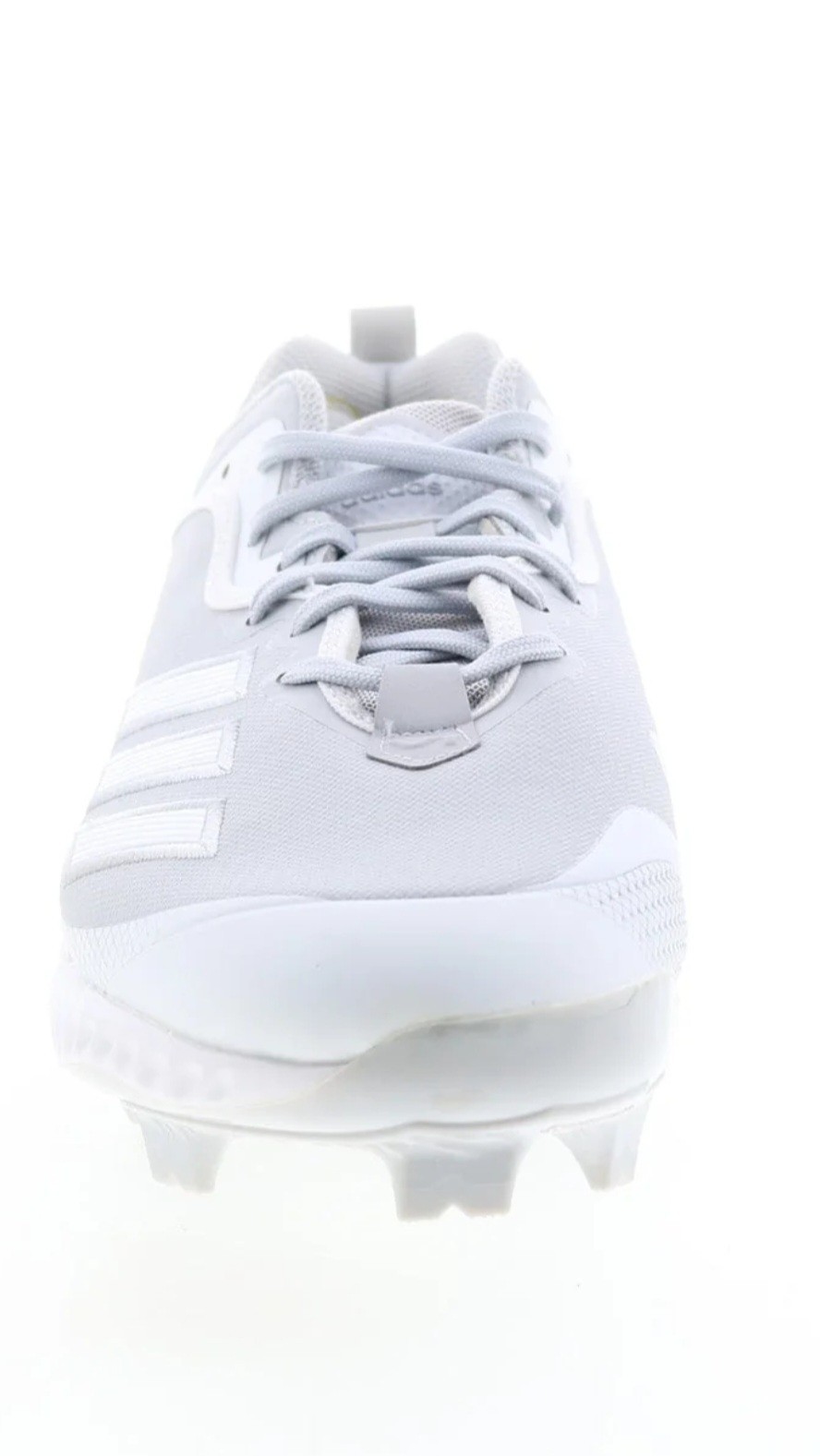 Size 12.5 - Adidas Men's Icon 6 Bounce TPU Light Gray Athletic Baseball Cleats   thumbnail 4